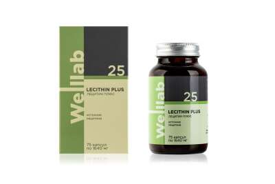 Welllab LECITHIN PLUS, 75 капсул