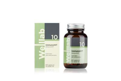 БАД для поддержки иммунитета Welllab ImmunoHIT, 60 капсул
